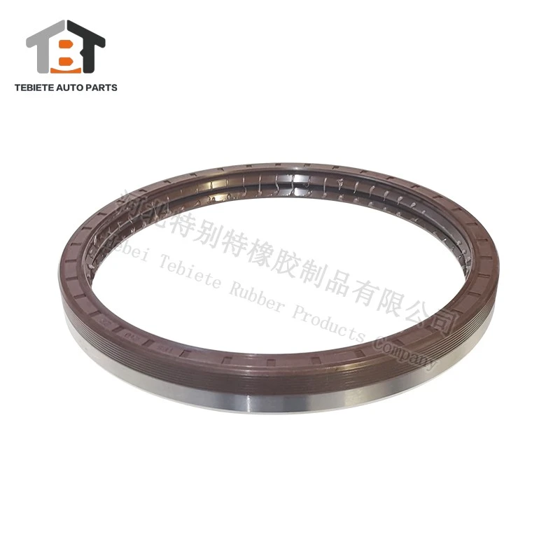 DZ90129340063 Wheel Hub Oil Seal 185*210*22 Half Rubber Half Iron Double Lips with O-Ring for Hande Axle / Shacman Truck